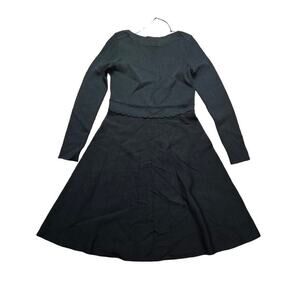 Hobbs Fit & Flare viscose blend Tali Knitted Dress, deep green US size 8